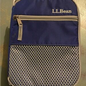 L.L. Bean blue lunch tote cooler bag